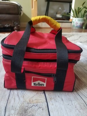 Vintage Marlboro Insulated Red Lunchbox Lunch Bag Food Drink
