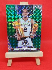 Kawhi Leonard Finals MVP Green Prizm 2021-22 Panini Mosaic Basketball SP