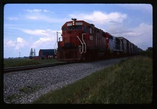 Railroad Slide - Detroit Toledo & Ironton #6225 Locomotive 1985 Freight Train