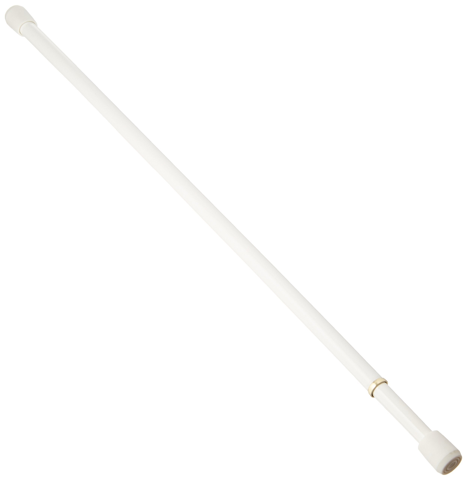 Kenney 18 to 28 Inch WHITE Spring Tension Rod for Hanging Window Curtain