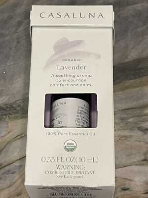 Casaluna Organic Lavender 100% Pure Essential Oil - 0.33 fl. oz. (10 mL)
