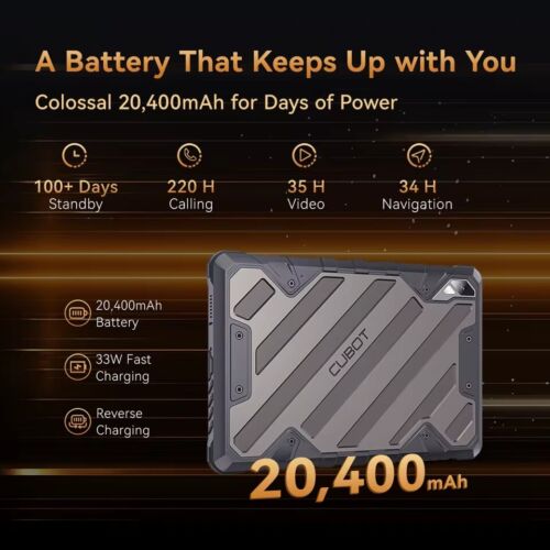 Global Cubot TAB KINGKONG 2 4G Rugged Tablet 16GB+256GB Octa Core 20400mAh 64MP - Picture 3 of 12
