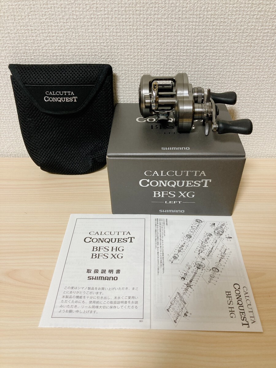 Baitcasting Reel 23 CALCUTTA CONQUEST BFS XG Left 8.9:1 Fishing IN BOX
