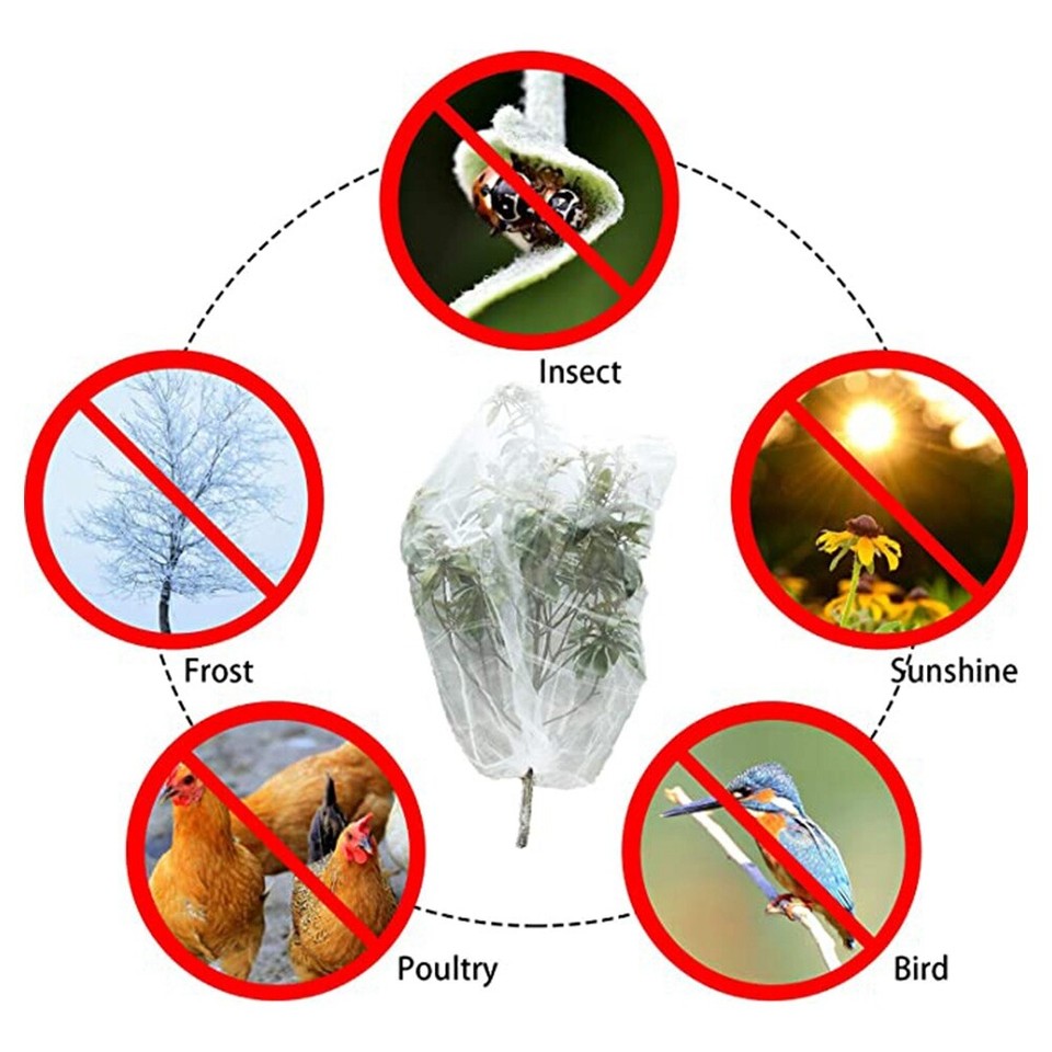 3pcs Garden Bug Net Insect Barrier Netting Mesh Plant Cover For Protect