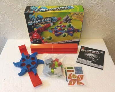 Hasbro B-Daman Crossfire ''Vertigo Spin Arena'' ~ Karton geöffnet aber Spiel unbenutzt 