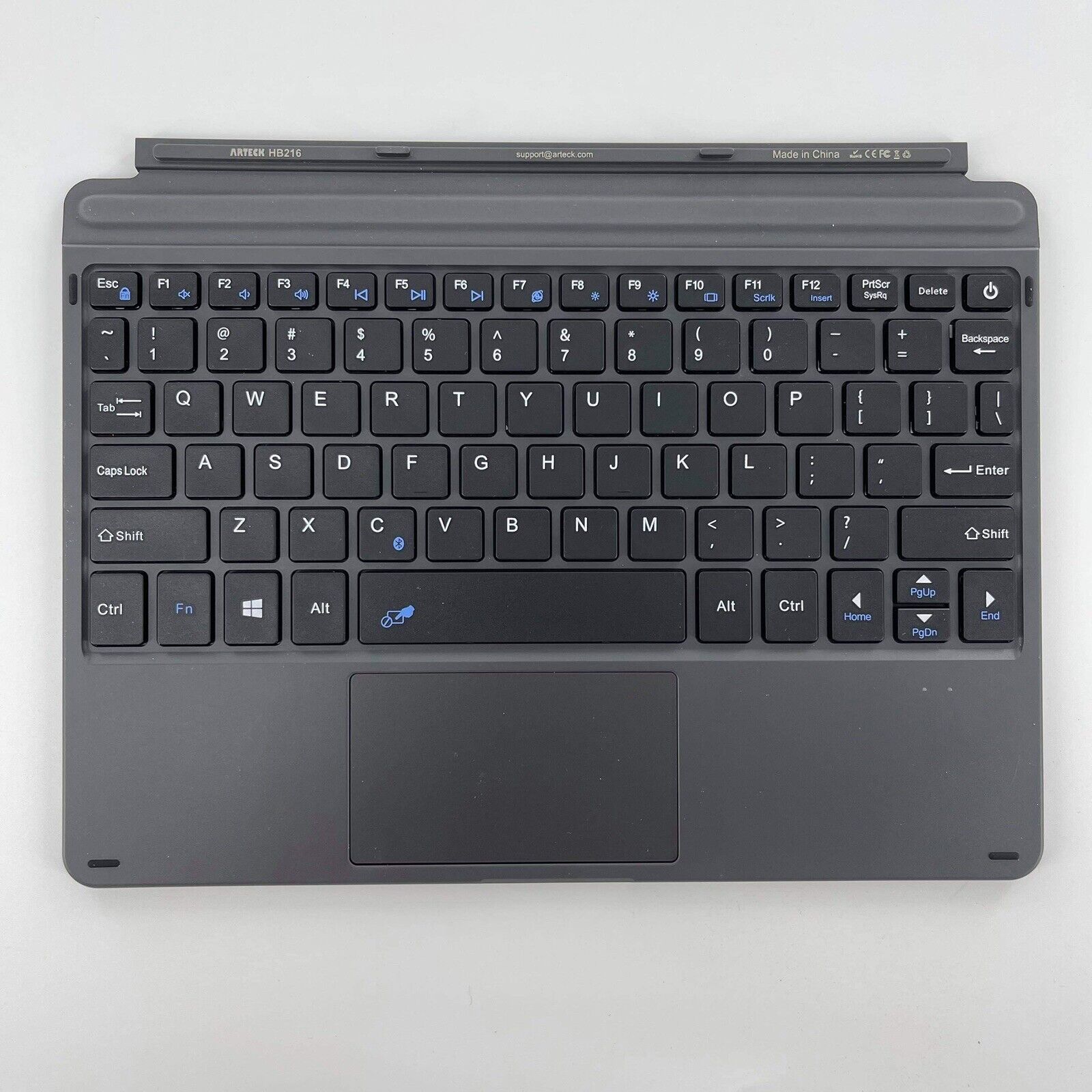 Arteck HB216 Bluetooth Wireless Keyboard for Surface Go - Black