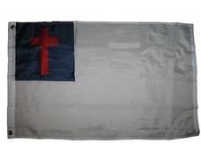 2x3 Christian Flag 2'x3' House Banner Grommets Super Polyester Fade Resistant