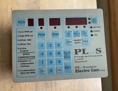 ELECTRO CAM PS-4011-10-P16 PLUS PROGRAMMABLE LIMIT SWITCH 115VAC WORKS 
