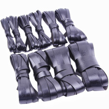 5m Cuir Véritable Cordon de Vache Plat Bande Corde DIY Loisirs Créatifs Bijoux