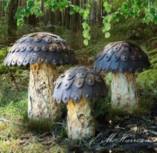 Set of 3 Large Rusty Metal