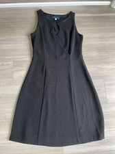 Elegant Mario Balthazar Black Dress Made In USA  Size 8 Polyester Acetate