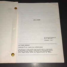 AMOS & ANDREW 1991 Nicolas Cage Samuel L Jackson Original Movie Script COA
