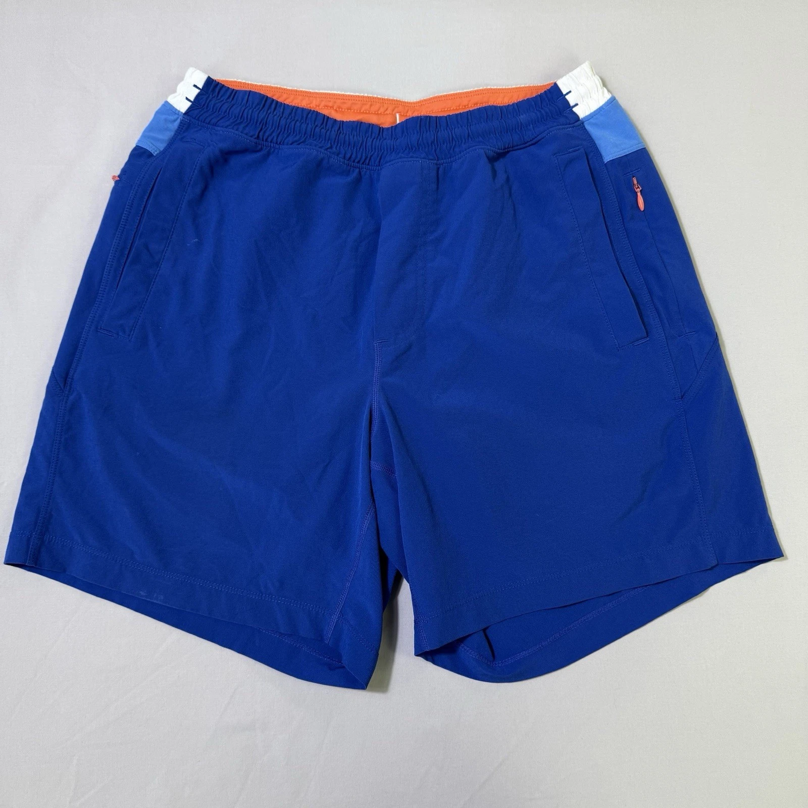 Birddogs Shorts Mens Sz Medium Blue Athletic Lined Quick Dry Stretch Performance