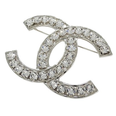 Chanel brooch for women and men, brand name, metal rhinestone, Coc... GZl1gmfi
