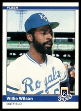 1984 Fleer Willie Wilson Kansas City Royals #364
