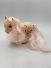 Vintage 1987 G1 My Little Pony Cream Pink Starburst Pon
