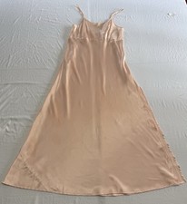 Victorias Secret Blush Pink Peach Slip Cami M Vintage Satin Slip Dress