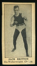 1925-31 W590 Strip Card Boxing Jack Britton (Handcut) *d2