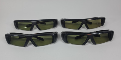 Samsung SSG-3100GB Black 3D Active Glasses LOT OF 4