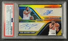 JALEN BRUNSON KARL-ANTHONY TOWNS PSA 10 2024 PANINI PRIZM DUAL AUTO GOLD 4/10