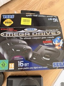 SEGA Mega Drive Mini 16 Bit Console 42Classic Games 2 Controllers