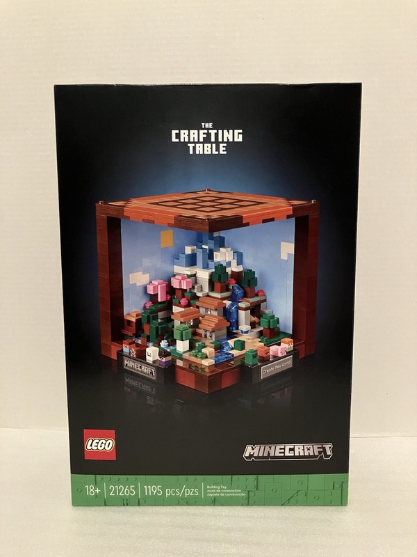 Lego Minecraft 21265 The Crafting Table Building Set 1195 Pieces Ages 18+ NEW