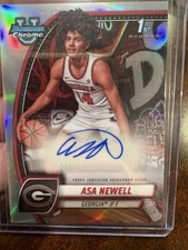 2023-24 Bowman University Chrome Asa Newell Refractor Auto #8 (RC)
