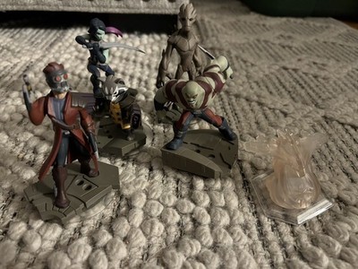 Disney Infinity 2.0  Guardians Of The Galaxy Lot Groot,Star Lord, Rocket, Gamora