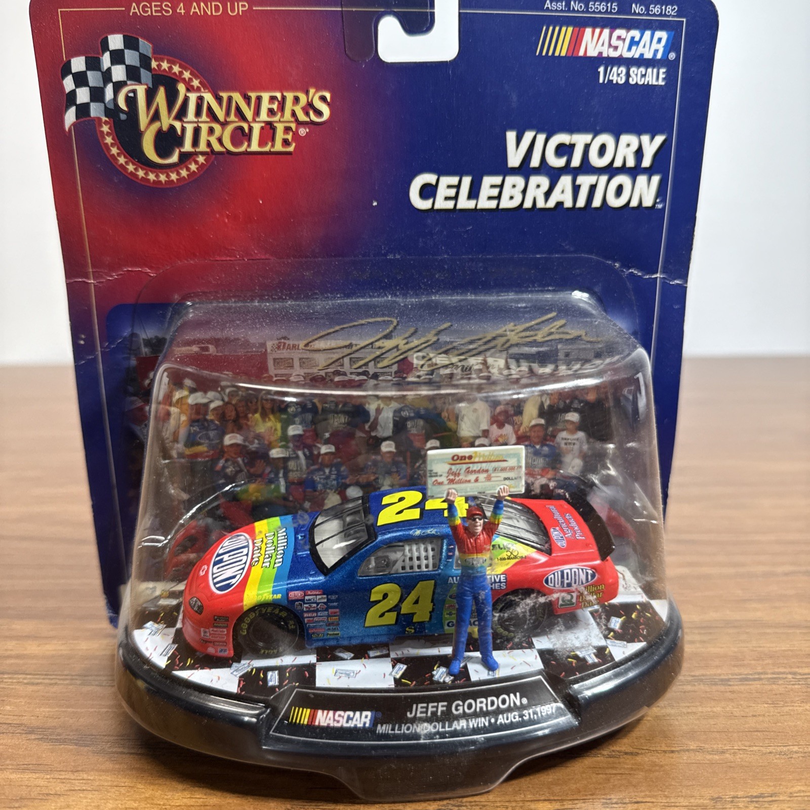 Jeff Gordon Dupont NASCAR Winners Circle 1997 Million Dollar Victory Celebration