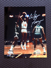 Walt Frazier Autograph 8x10 Photo New York Knicks JSA