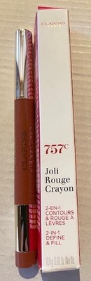 Clarins  Joli Rouge Crayon 2 in 1 Define and Fill 0.5g Nude Brick 757 C Neu OVP