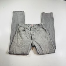 Levi's Men's 501 Original Fit Straight Leg Button Fly Jeans Grey Wash 32x33.5