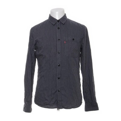 Levi Strauss & Co, Hemd, Größe: M, Grau/Weiß, Baumwolle, Herren #fTL