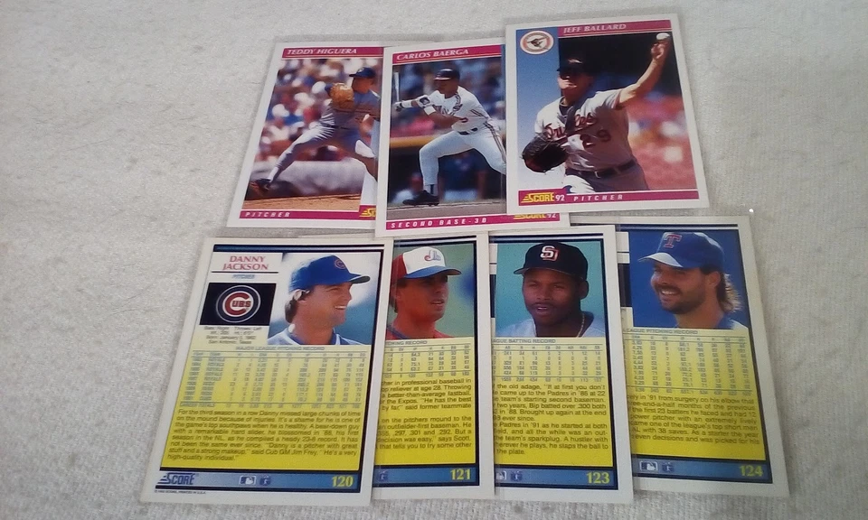 1992 Score Baseball part. set 18-199  Pick cards that you may want/need. - Image 3 of 4