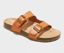 Kids' Drew Footbed Sandals Cognac - Cat Jack - CHOOSE SIZE