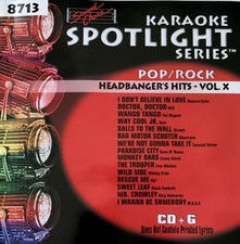 SOUND CHOICE SPOTLIGHT KARAOKE - HEADBANGER'S HITS - VOL X - SC8713 - LOT 4772