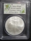 2010 $1.00 American Eagle  Silver Dollar Christmas Edition PCGS Limited