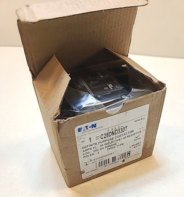 Eaton Cutler Hammer C25DND330T Magnetic Definite Purpose Contactor   40A, New