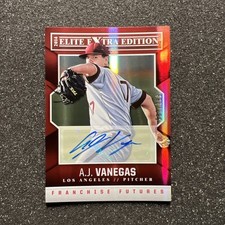 2014 Elite Extra Edition A.J. VANEGAS #49 Franchise Futures RC AUTO 587/799 