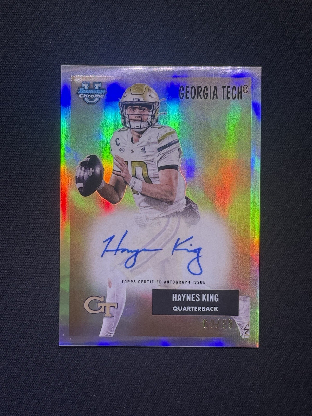 2025 Bowman U Chrome Haynes King 1955 Refractor On Card Auto # /99 Panthers