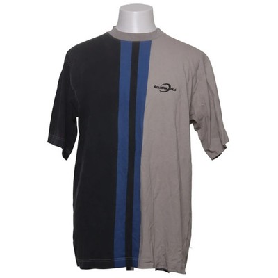 Rollerblade, T-shirt, Größe: L, Grau/Blau/Mehrfarbig, Baumwolle, Streifen #M2u