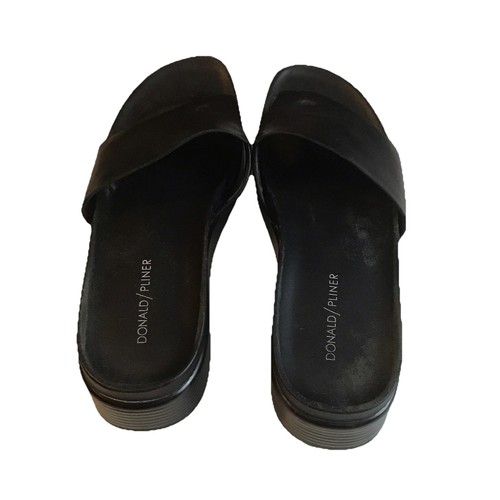 Donald Pliner Women's Fifi Leather Slip On Sandal Black Size 9.5M - Picture 5 of 13