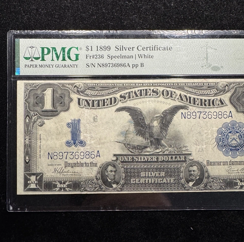 1899 $1 Silver Certificate (Fr#236) - PMG VF30 EPQ - Speelman White - Image 3 of 4