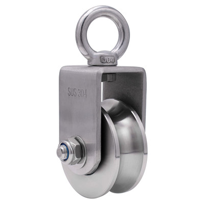 Cable Pulley Wheel, Swivel Pulley Block, Stainless Steel, Bearing Inside, Hea...