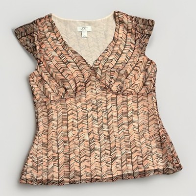 Ann Taylor Loft Petite Lined Top With A Side Zipper. Size 6P
