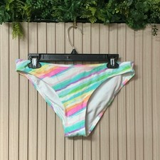 Xhilaration Women  s Multicolor Cheeky Bikini Bottom Size L