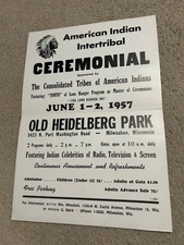 Vintage LONE RANGER 'Tonto' American Indian InterTribal Ceremonial Advertisement