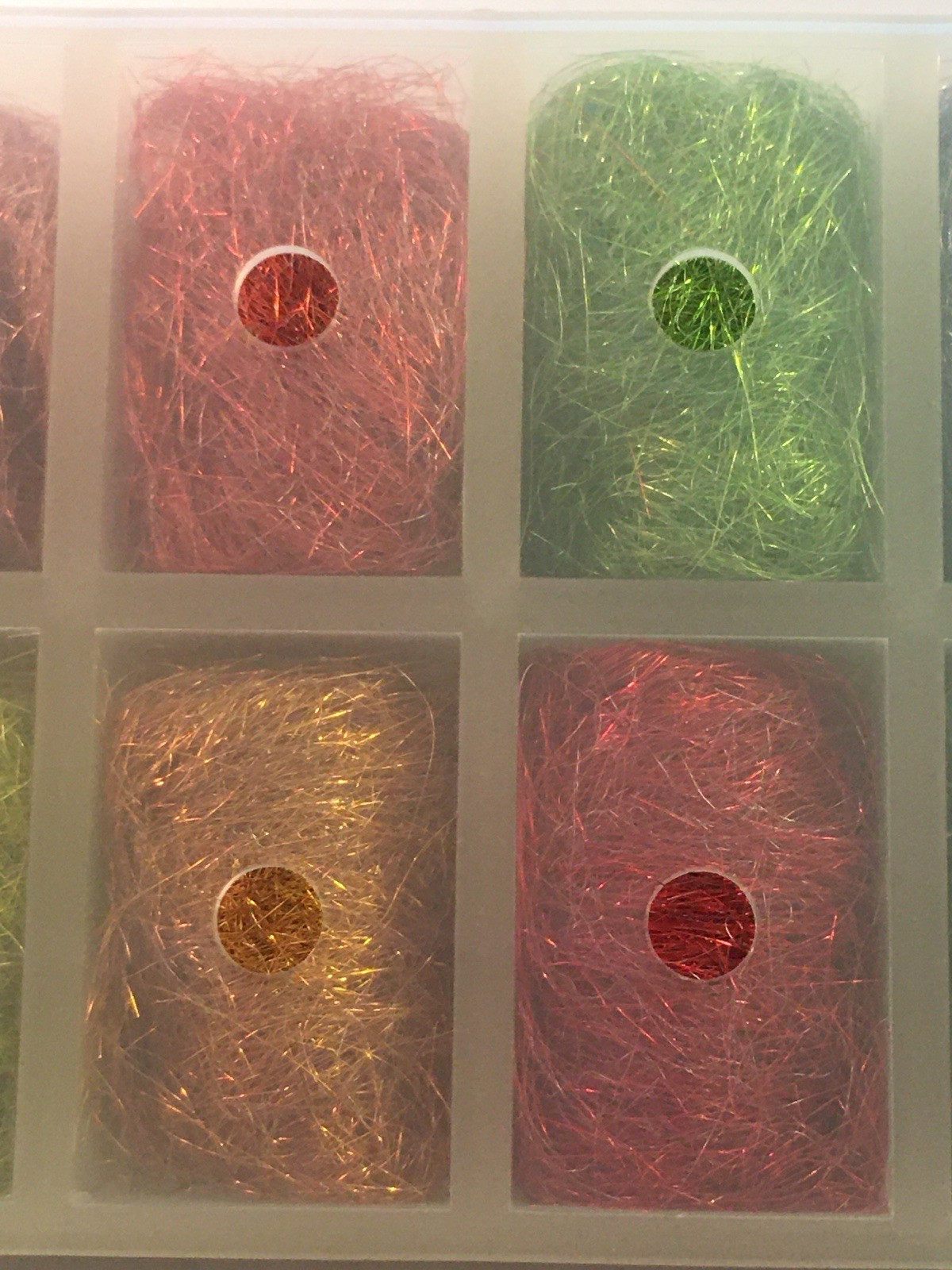 Fly Tying Sparkle Dubbing Hareline Dubbin Quick Descent Multicolor Dispenser