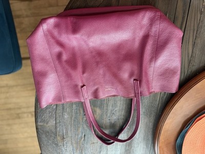 Kurt Geiger London Pink Pebbled Tote Bag Zip Closure Inner Pockets