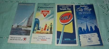 Vintage U. S. Conoco Mobilgas Gulf Texsco Travel Road Maps